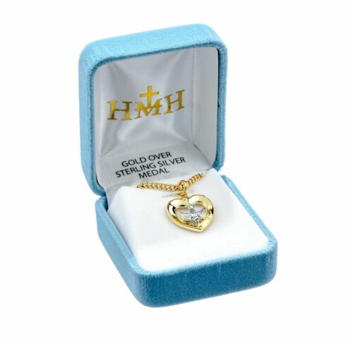 Holy Spirit Gold Over Sterling Silver Two-Tone Medal - Image 3
