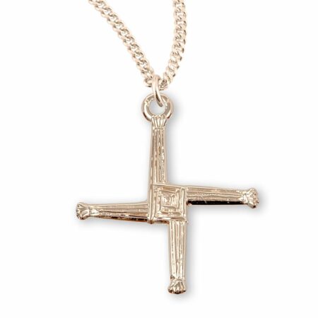 Gold Over Sterling Silver St. Brigid Cross