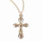 Gold Over Sterling Silver Cross with Chalice