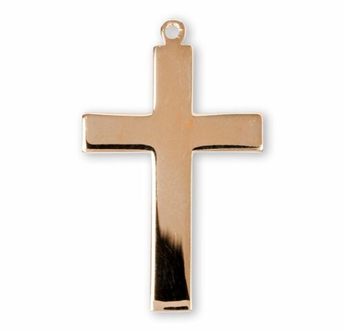 Gold Over Sterling Silver Latin Style Cross - Image 2