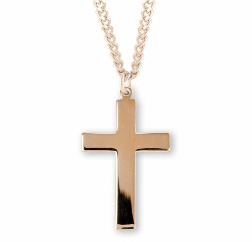 Gold Over Sterling Silver Latin Style Cross