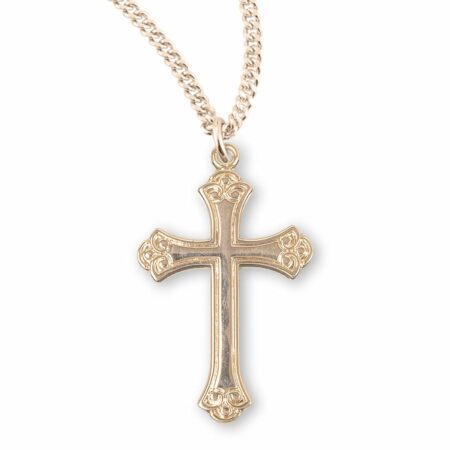 Gold Over Sterling Silver Cross