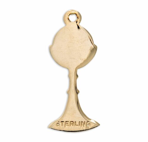 Gold Over Sterling Silver Chalice Pendant - Image 3