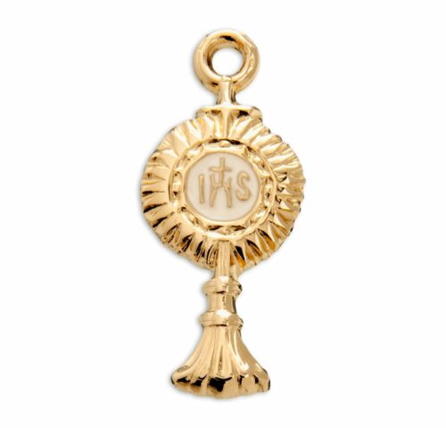 Gold Over Sterling Silver Monstrance Pendant - Image 2