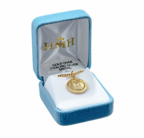 Gold Over Sterling Silver First Holy Communion Pendant - Image 4