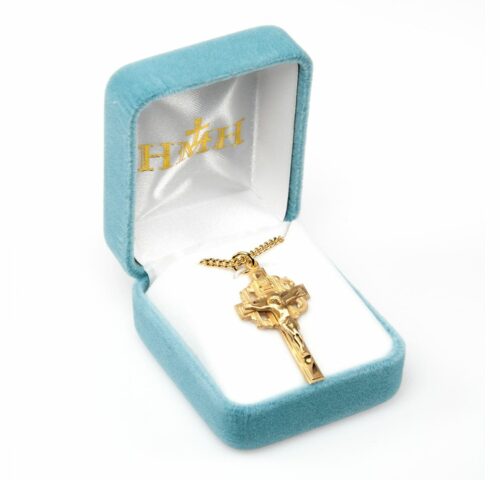 Pierced Gold Over Sterling Silver Crucifix - Image 3
