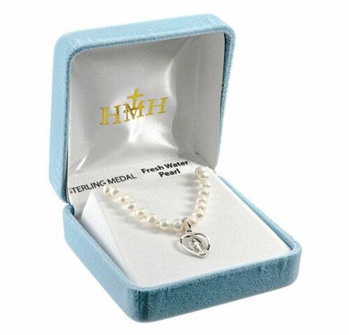 Freshwater Pearl Necklace with Sterling Silver Cross