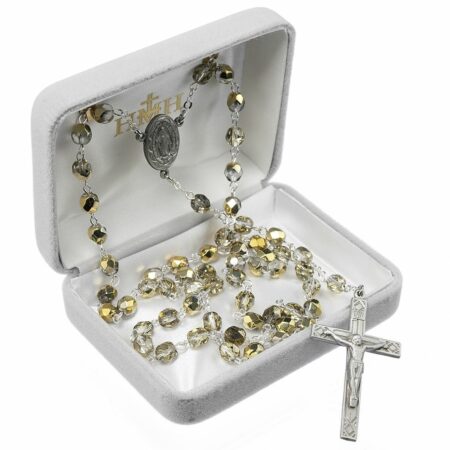 Metallic Gold New England Pewter Rosary