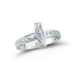 Sterling Silver Crucifix Ring Size 12