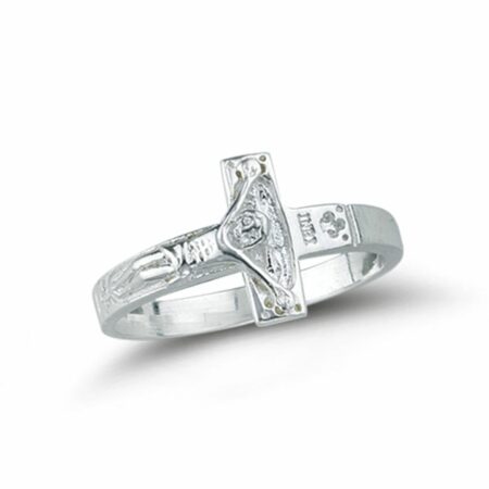 Sterling Silver Crucifix Ring Size 12