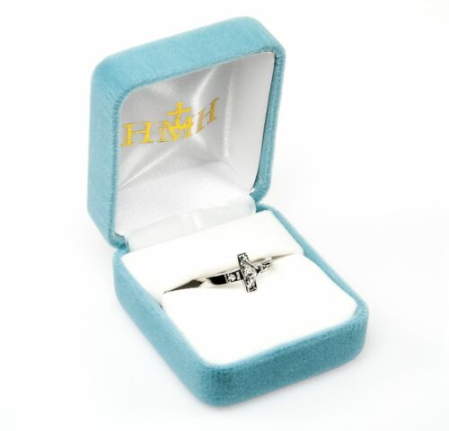 Sterling Silver Crucifix Ring Size 12 - Image 2