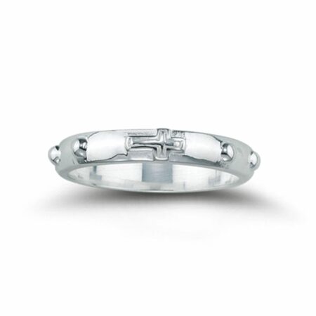 Sterling Silver Rosary Ring Size 10