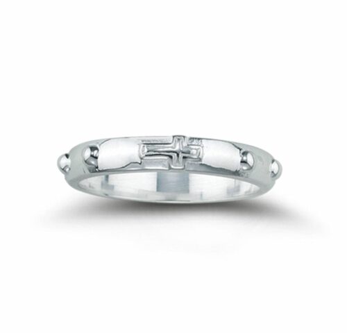Sterling Silver Rosary Ring Size 11