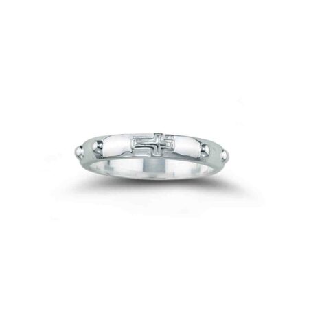 Sterling Silver Rosary Ring Size 6