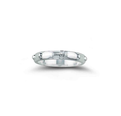 Sterling Silver Rosary Ring Size 7