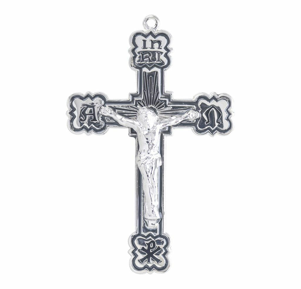 Alpha and Omega Enameled Sterling Silver Medal - Buy Religious Catholic ...