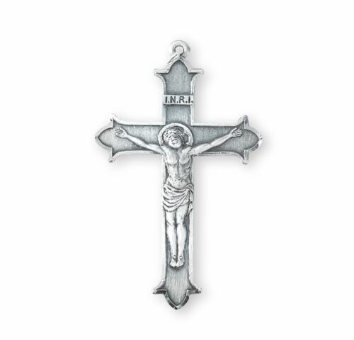 Flare Tipped Sterling Silver Crucifix - Image 2