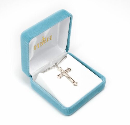Flare Tipped Sterling Silver Crucifix - Image 3