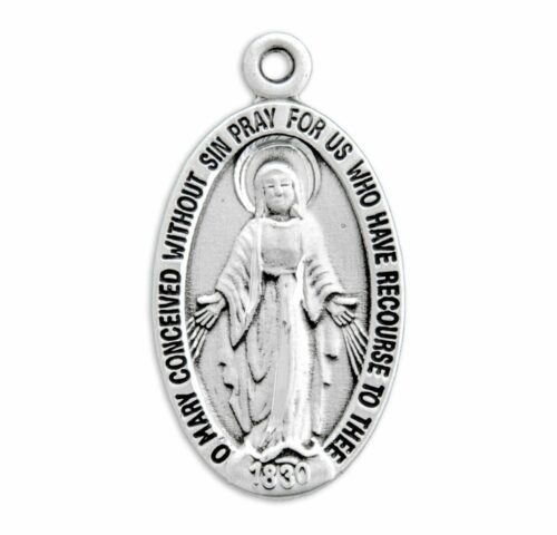 Sterling Silver Sterling Silver Miraculous Medal - Image 2