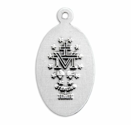 Sterling Silver Sterling Silver Miraculous Medal - Image 3