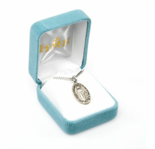 Sterling Silver Oval Miraculous Medal - Image 4
