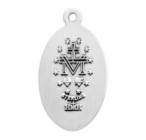Sterling Silver Sterling Silver Miraculous Medal - Image 3