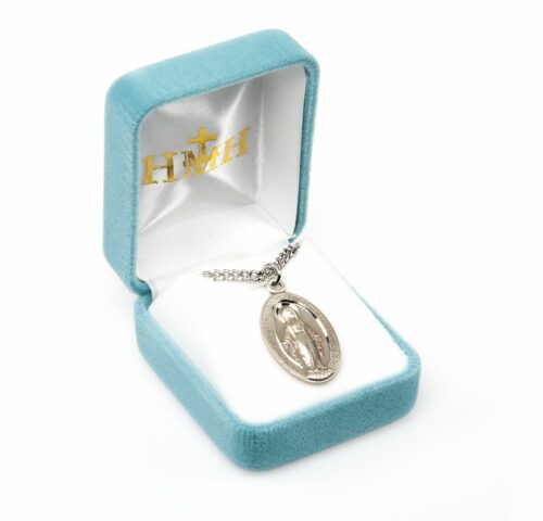 Sterling Silver Sterling Silver Miraculous Medal - Image 4