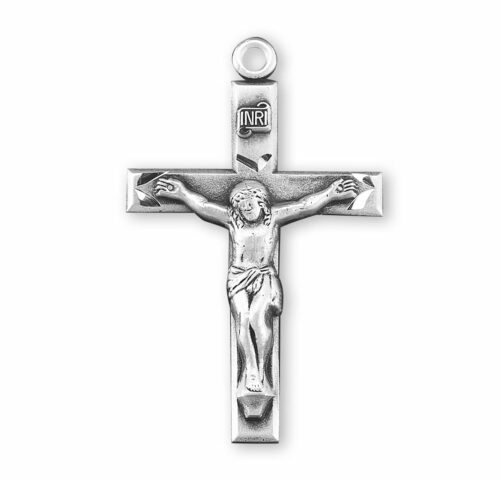 Sterling Silver Hand Engraved Crucifix - Image 2
