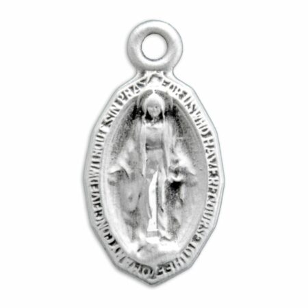 Sterling Silver Oval Miraculous Medal