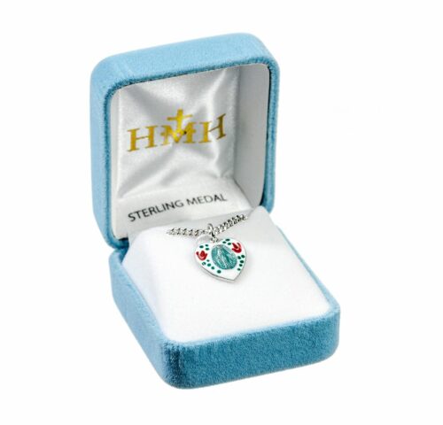 Sterling Silver Enameled Miraculous Medal - Image 3