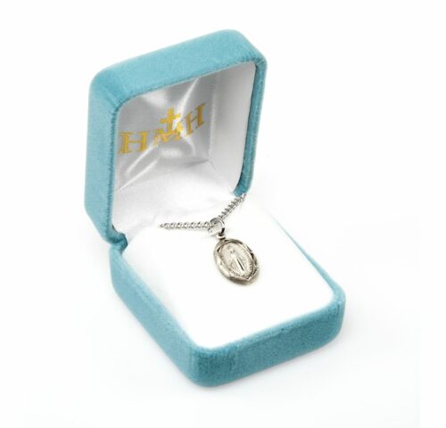 Sterling Silver Oval Miraculous Medal - Image 3