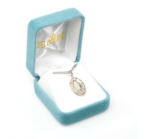 Sterling Silver Oval Miraculous Medal - Image 3