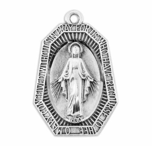 Sterling Silver Miraculous Medal - Image 2