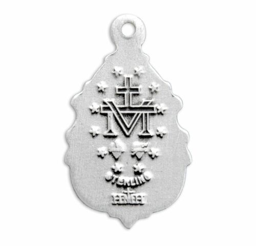 Sterling Silver Fancy Baroque Miraculous Medal - Image 3
