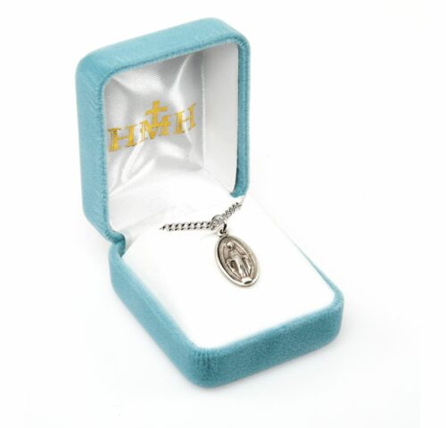 Sterling Silver Oval Miraculous Medal - Image 3