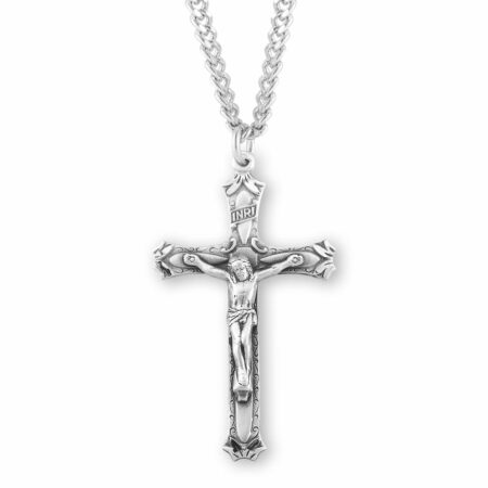 Sterling Silver High Relief Crucifix