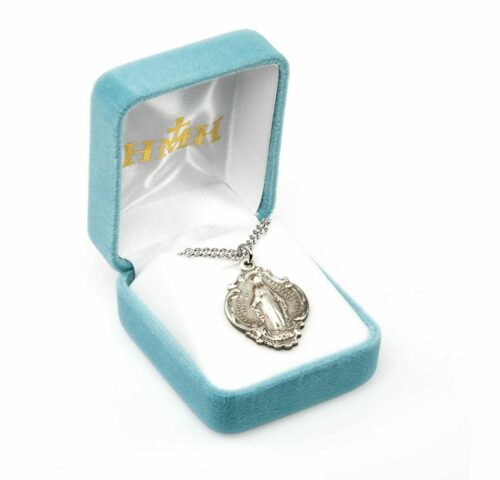 Sterling Silver Baroque Style Miraculous Medal - Image 4