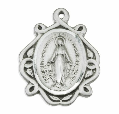 Sterling Silver Miraculous Medal Celtic Knot - Image 2
