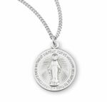 Sterling Silver Round Miraculous Medal
