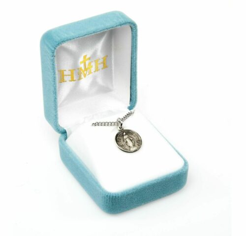 Sterling Silver Round Miraculous Medal - Image 4