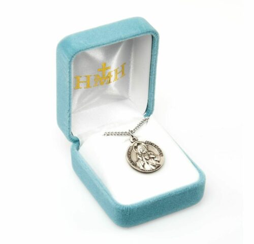 Our Father/Hail Mary Round Sterling Silver Medal - Image 4