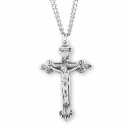 Sacred Hearts Sterling Silver Crucifix