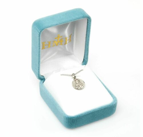 Sterling Silver Scapular Sacred Heart of Jesus Medal - Image 4