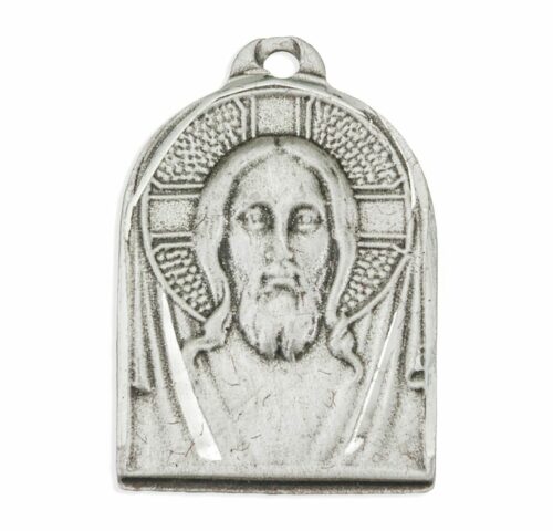 Sterling Silver Medal of Christ - Image 2