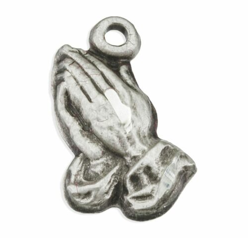 Praying Hands Sterling Silver Medal - Image 2