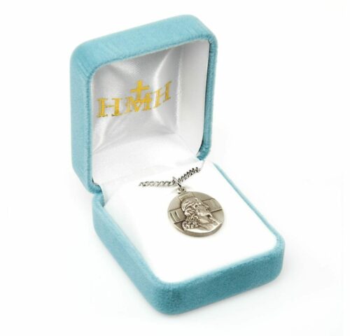 Sterling Silver Profile of Jesus Medal - Image 3