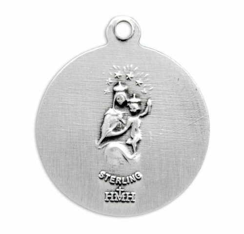 Sacred Heart of Jesus Sterling Silver Scapular Medal - Image 3