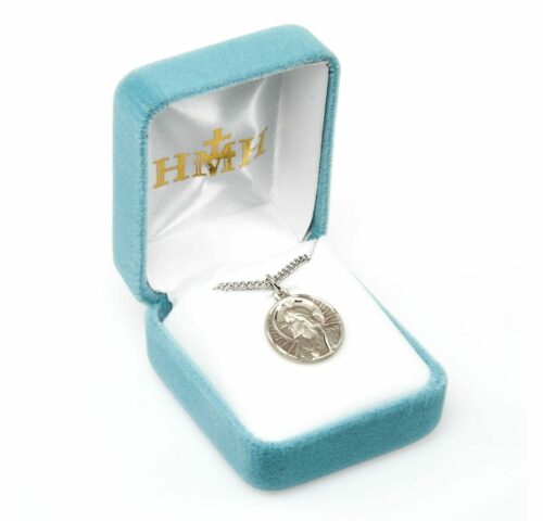 Sacred Heart of Jesus Sterling Silver Scapular Medal - Image 4