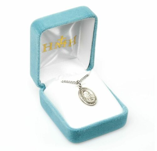 Sacred Heart of Jesus Sterling Silver Scapular Medal - Image 4