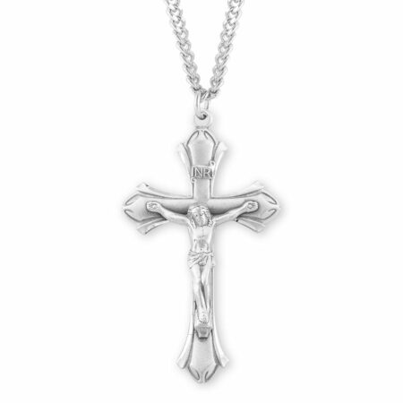 Sterling Silver Flare End Crucifix